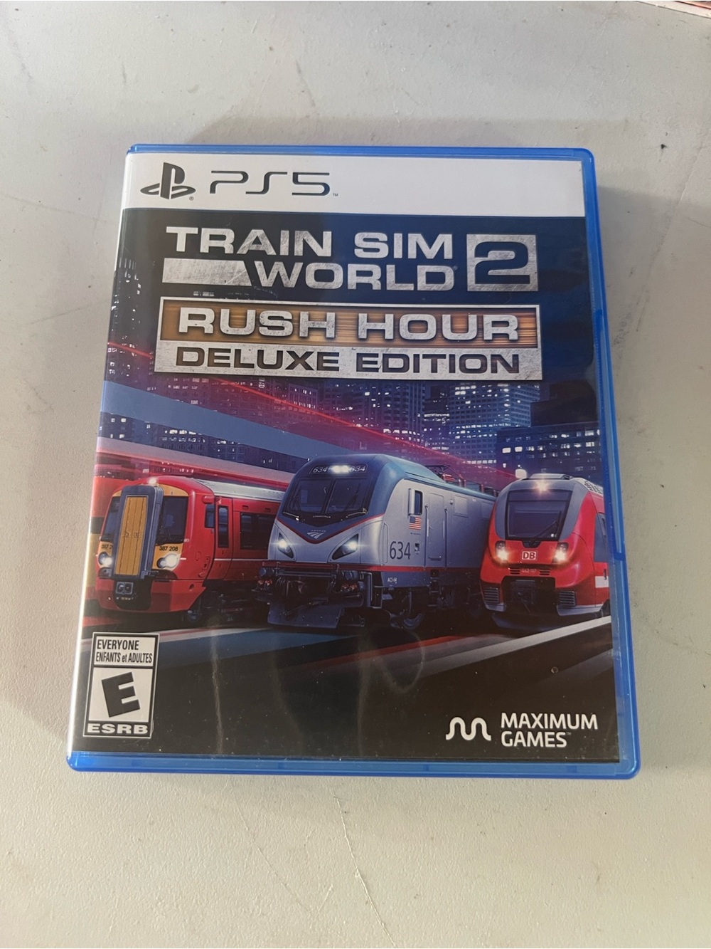 Train Sim World 2 Rush Hour Deluxe Edition PS5 - Blue Case